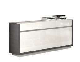 White and Grey 3 Door Buffet for Dining Room