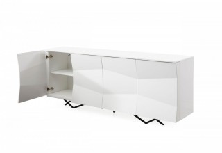 Modern White High Gloss Dining Buffet