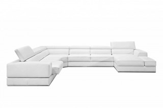 Elite Sectional Upholstered in Real Leather