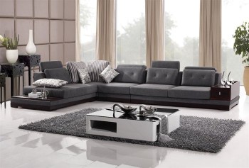 Elite Microfiber Sectional in Colors with Pillows