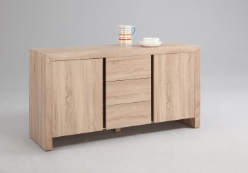 Light Oak Buffet with Three Drawers Light Oak Buffet with Three Drawers