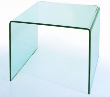 Cubicle Bent Glass Coffee Table