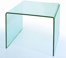 Cubicle Bent Glass Coffee Table