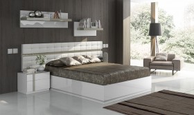 Made in Spain Wood High End Platform Bed with Extra Storage