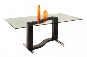 Rectangular Glass Top Dining Table S Base