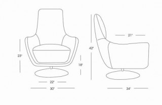 Navis Contemporary Premium Leather Club Chair