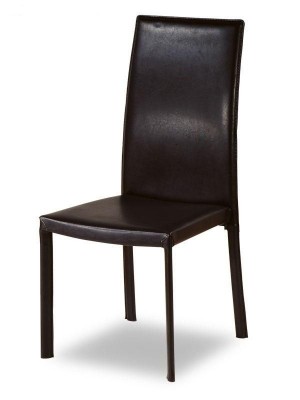 Contemporary Design Leather Kitchen Chair with Shoulders Back Support