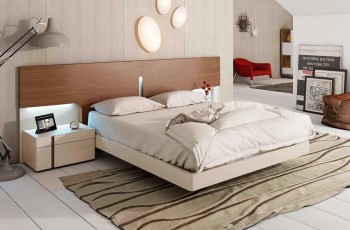 Unique Wood Modern Design Bed Set