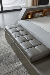 High-class Leather Elite Platform Bed