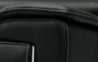 Luxurious Full Leather Sectional with Chaise