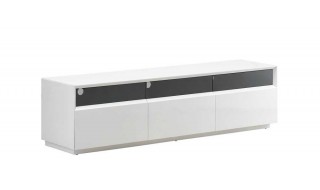 Contemporary TV Stand in Dark Oak or White Gloss Finish