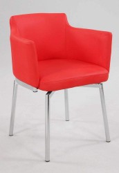 Black Grey White or Red Comfortable Swivel Dining Room Chairs