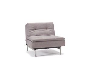 Grey Contemporary Fabric Upholstered Sofa Bed with Optional Chair
