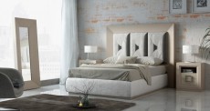 Graceful Quality Platform and Headboard Bed Graceful Quality Platform and Headboard Bed