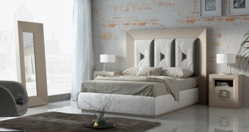 Graceful Quality Platform and Headboard Bed