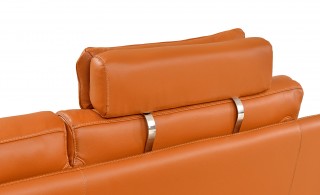 High-class Sectional Upholstered in Real Leather