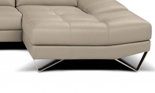 Sophisticated All Italian Leather Sectional Sofa