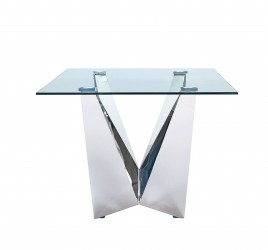 Exclusive Rectangular Glass Top Modern Dining Set