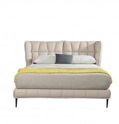 Elegant Leather Luxury Platform Bed