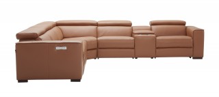 Advanced Adjustable Leather Corner Sectional Sofa with Cushions