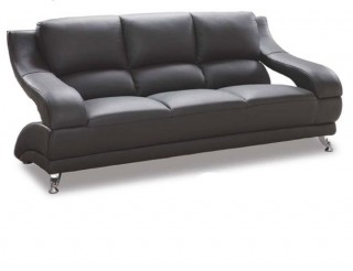 Versatile Shaped Leather Upholstered Living Room Set