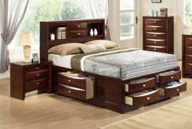 Exquisite Wood Elite Platform Bed with Extra Storage