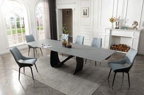 Contemporary Designer Base Table with Comfortable Side Chairs