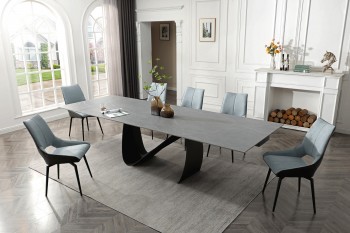 Contemporary Designer Base Table with Comfortable Side Chairs