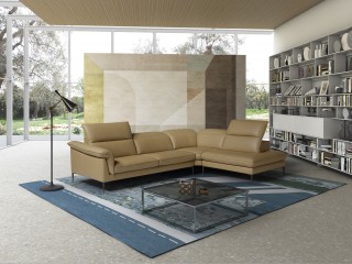 Contemporary Style Full Italian Leather Sectionals