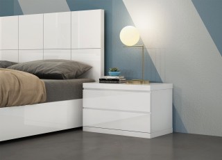 Elite Modern Bedroom Set wit Designer Headboard