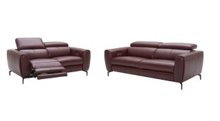 Top-Grain Leather Living Room Sofas