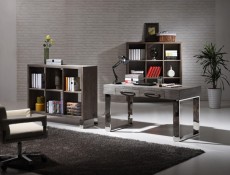 Elite Grey Elm Veneer Desk with Steel Legs Elite Grey Elm Veneer Desk with Steel Legs