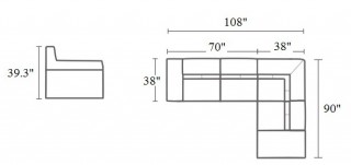 Adjustable Advanced Leather Curved Corner Sofa