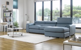 Adjustable Advanced Italian Top Grain Leather Sectional Sofa