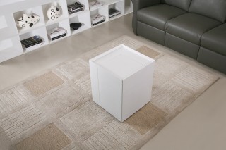 Contemporary Coffee End Table with Mini Storage Bar Inside