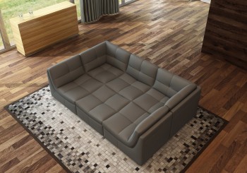 Sophisticated Italian Leather Living Room Furniture