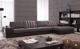 Luxurious Tufted Slipcovered Sectional with Pillows