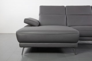 Luxury Sectional Upholstered in Real Leather