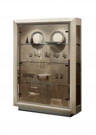 Wood and Glass Doors Modern Buffet from Italy Wood and Glass Doors Modern Buffet from Italy