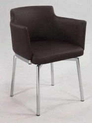 Black Grey White or Red Comfortable Swivel Dining Room Chairs