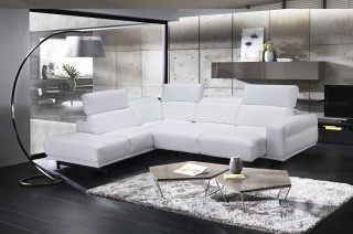 Adjustable Advanced Italian Top Grain Leather Sectional Sofa