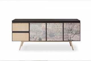 Modern Smoked Ash Buffet for Dining Room