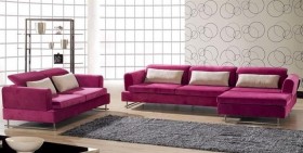 Exquisite Tufted Microsuede Fabric Sectional