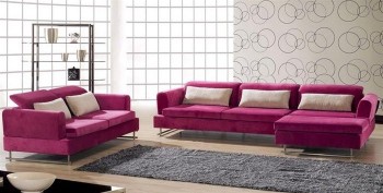 Exquisite Tufted Microsuede Fabric Sectional