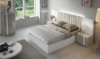 Stylish Wood High End Platform Bed
