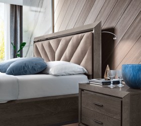 Made in Italy Nano Fabric Luxury Bedroom Furniture Sets