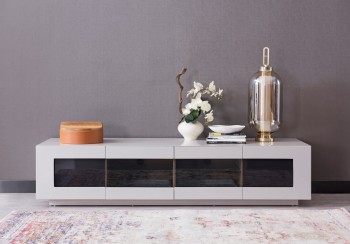 Elegant Grey Oak TV Unit