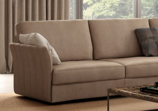 Italian Sectional Sofa Set in Luxury Leather