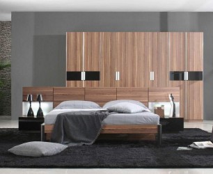 Italian Quality Wood Designer Bedroom Furniture Sets with Extra Storage