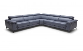 Contemporary All Real Leather Sectional